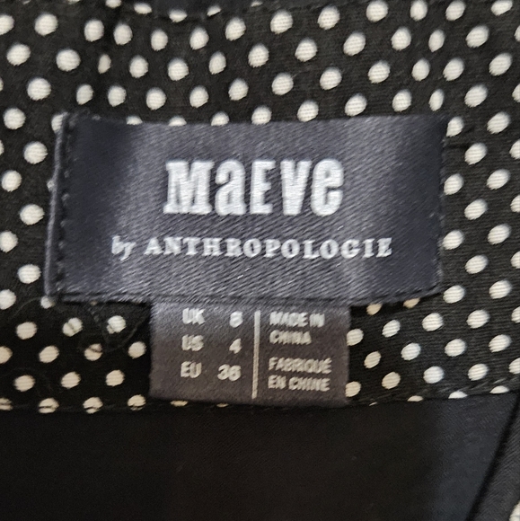 Anthropologie Maeve Gertie Polka Dot Dress w/ Pockets - Size 4 - Picture 5 of 5